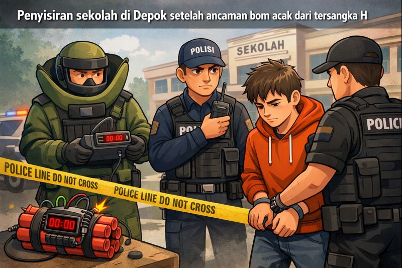 10 Sekolah di Depok Diteror Bom