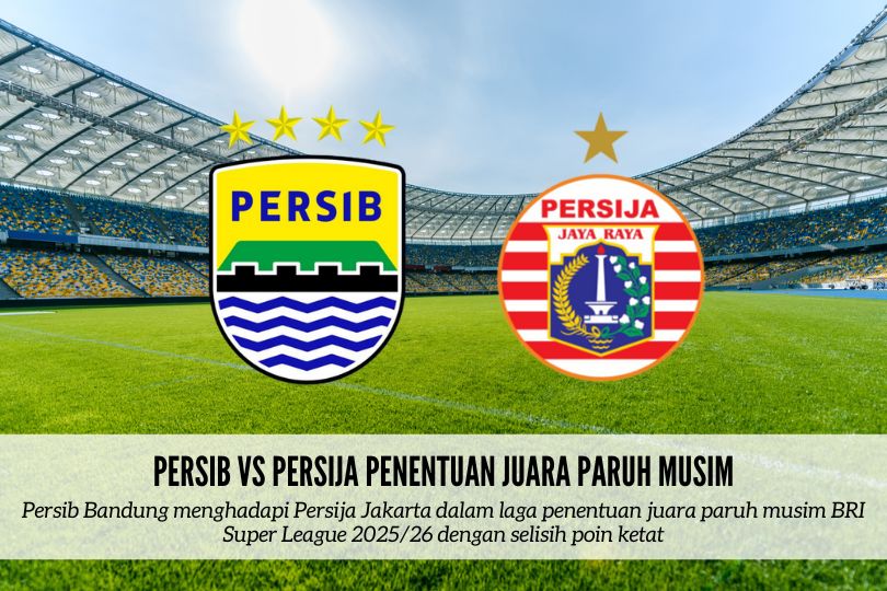 Persib Vs Persija Penentuan Juara Paruh Musim