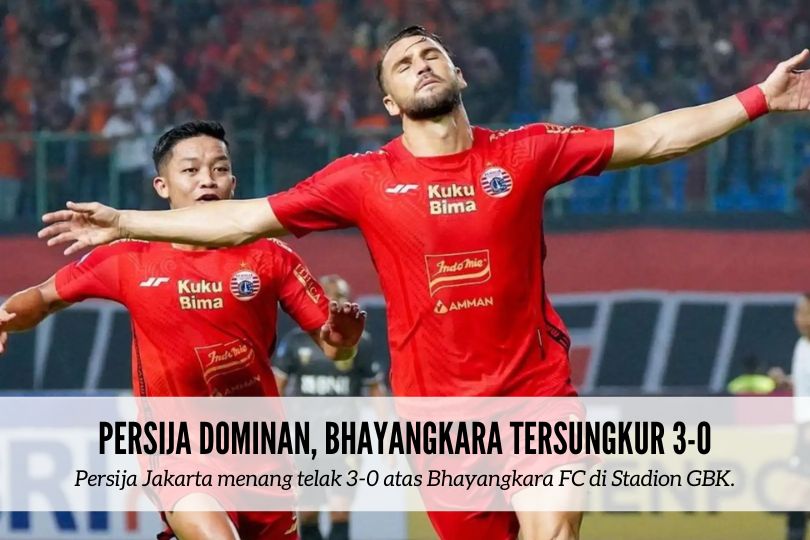 Persija Dominan, Bhayangkara Tersungkur 3-0