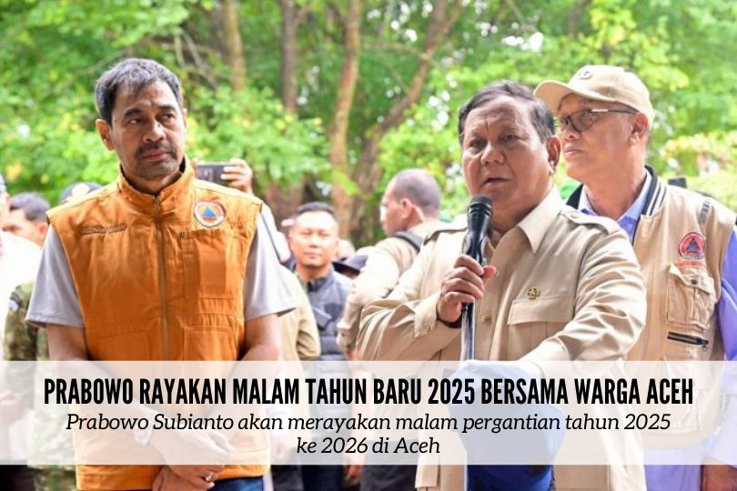 Prabowo Rayakan Malam Tahun Baru 2025 Bersama Warga Aceh