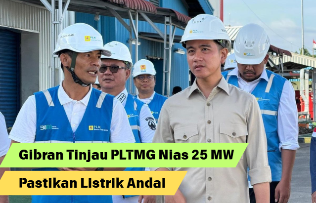 Gibran Tinjau PLTMG Nias 25 MW, Pastikan Listrik Andal