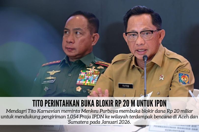 Tito Perintahkan Buka Blokir Rp 20 M untuk IPDN