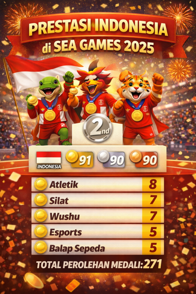 SEA Games 2025 Panen 91 Emas, Presiden Prabowo Janjikan Bonus Rp1 Miliar