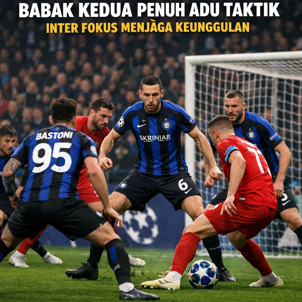 Babak Kedua Penuh Adu Taktik: Inter Fokus Menjaga Keunggulan