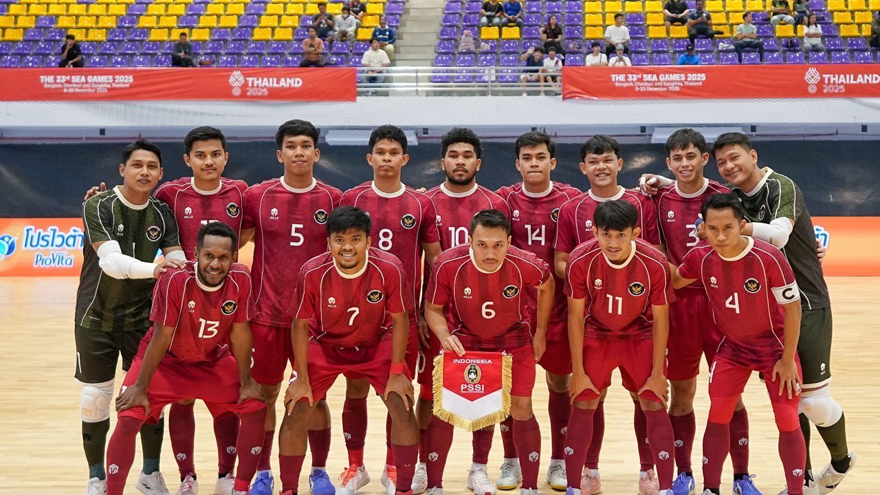 Timnas Futsal Indonesia juara SEA Games 2025 setelah mengalahkan Thailand dengan skor 6-1.