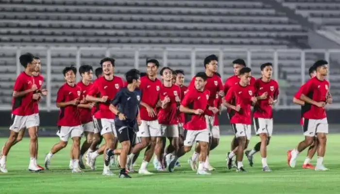 Timnas Indonesia U-22 menjalani sesi latihan jelang SEA Games 2025