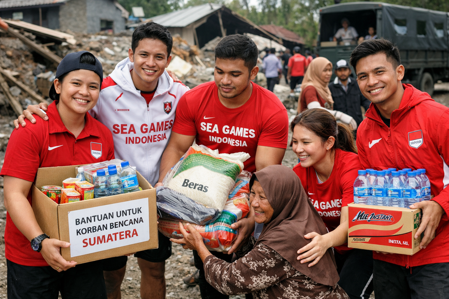 5 Atlet SEA Games Indonesia Bantu Korban Bencana Sumatera
