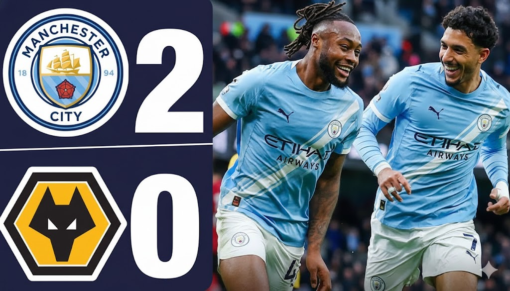 Hasil Man City vs Wolves 2-0
