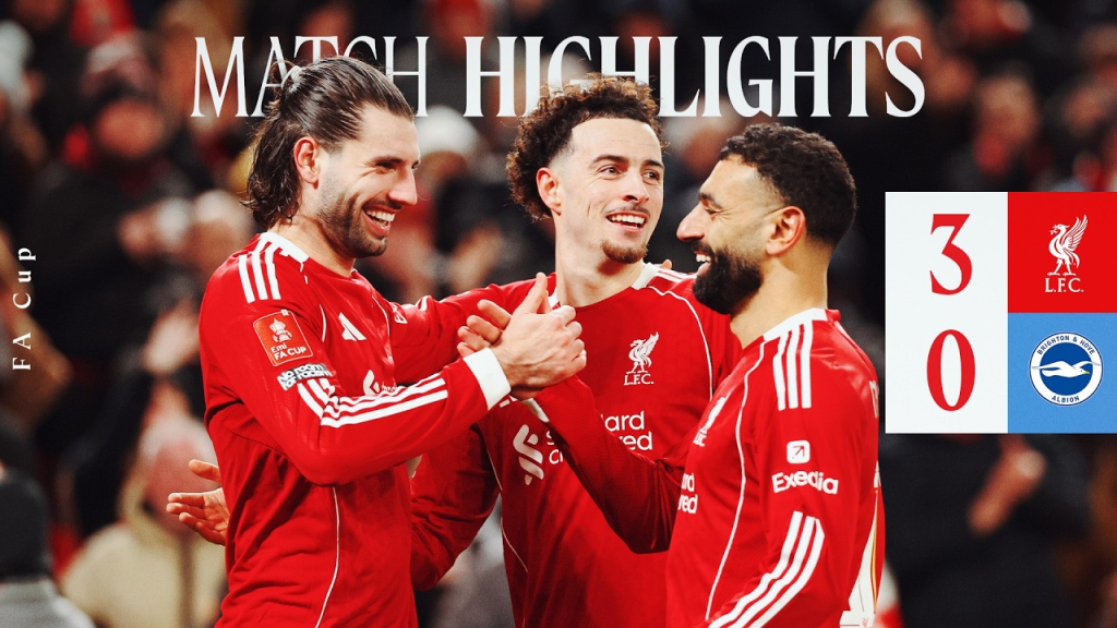 Liverpool 3-0 Brighton | Cuplikan FA Cup 2025-26