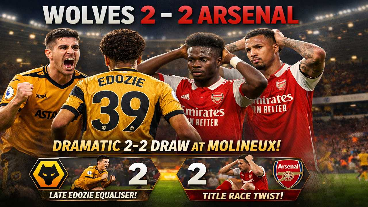 Wolves 2-2 Arsenal