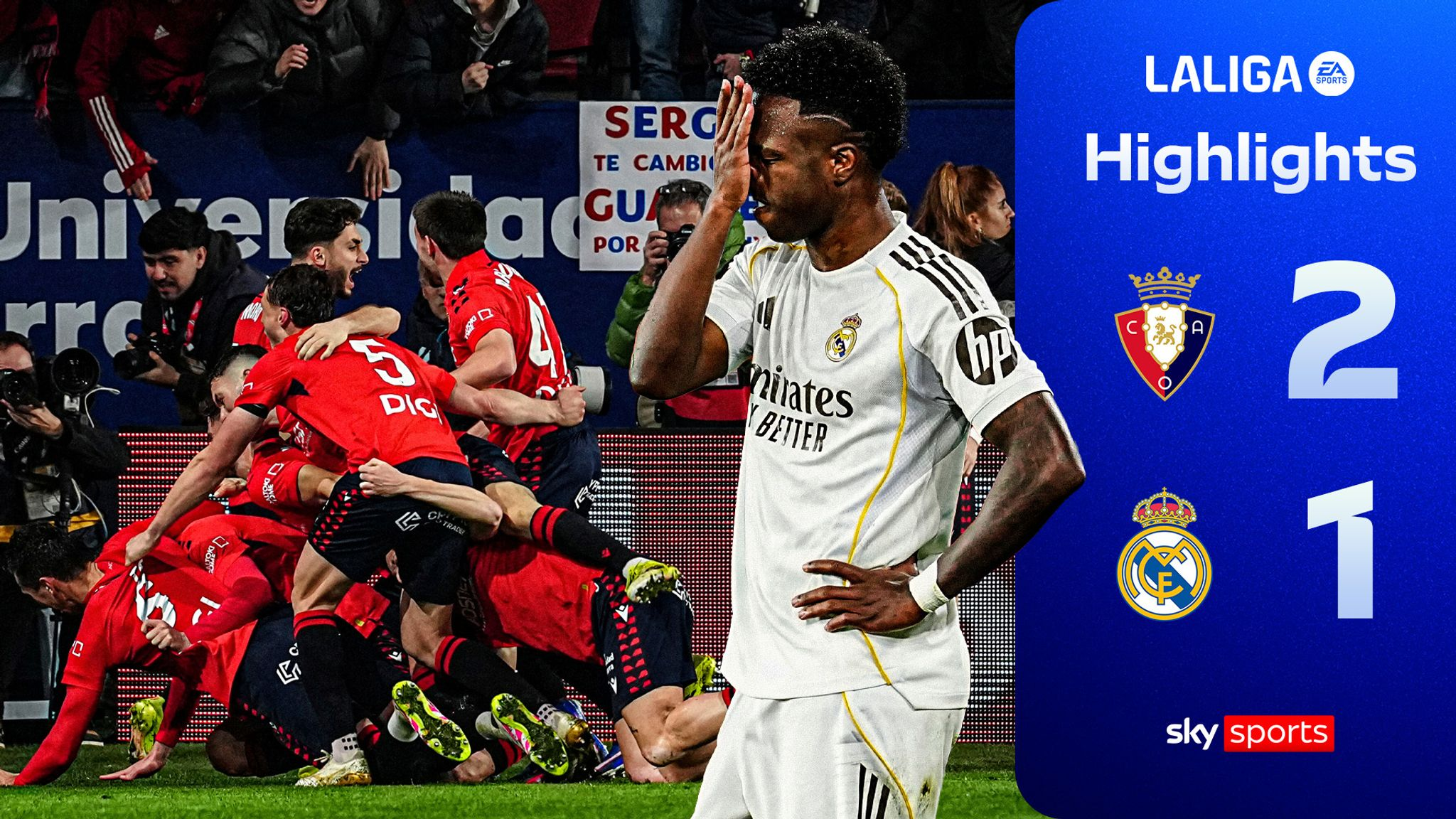 OSASUNA 2-1 REAL MADRID